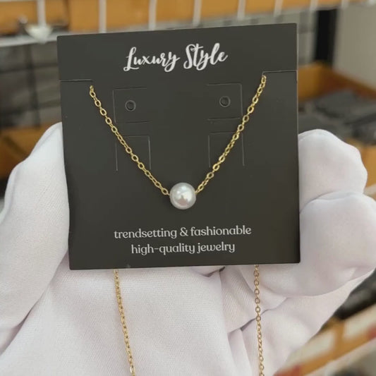 Halskette, 18K vergoldeter Stahl
